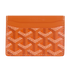 Goyard Saint-Sulpice Card Wallet, &pound;350, Accessories, Orange, Canvas, Front view